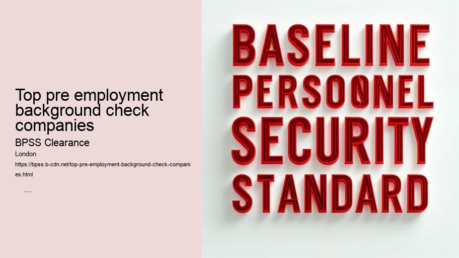 top pre employment background check companies